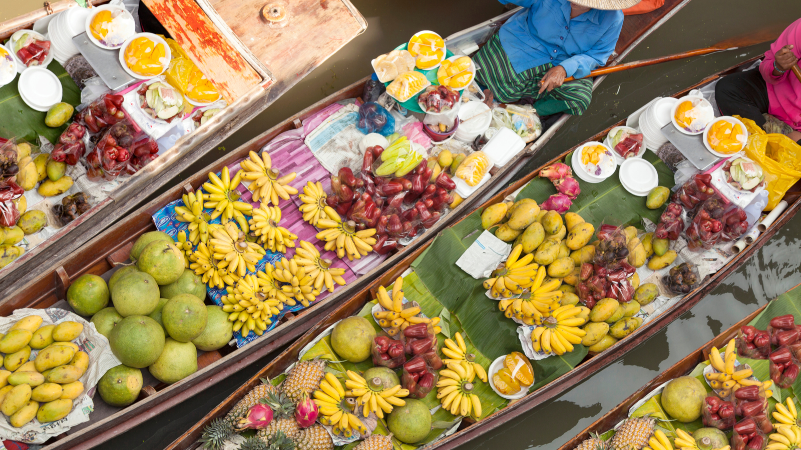 EXCURSIONES POR BANGKOK - MERCADO FLOTANTE DE DAMNOEN SADUAK Y MERCADO DEL TREN DE MAE KLONG
