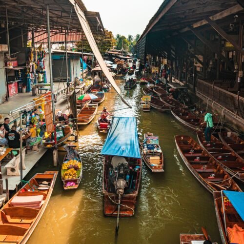MERCADO FLOTANTE de DAMNOEN SADUAK y MERCADO del TREN de MAE KLONG - Excursiones por Bangkok en Español
